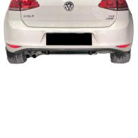 Volkswagen Golf Mk7 R Difüzör Sağ+Sol-Çiftli Çıkış P Black
